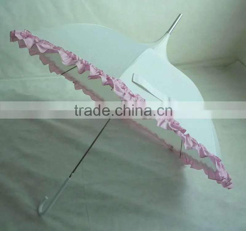 Fashion umbrella pagoda umbrella with flower edge
