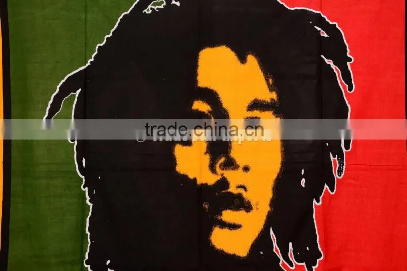Wholesale Bob Marley Tapestry Indian Wall Hanging Hippie Tapestries Cotton Bedspread Boho Picnic Throw