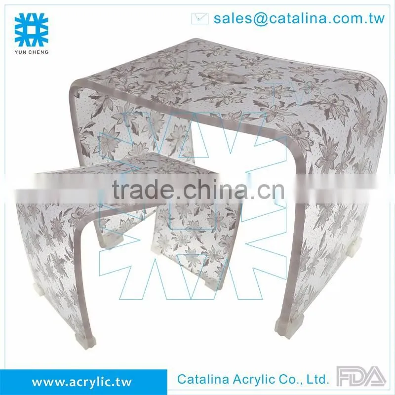 Unique Handmade Bathroom House plastic Acrylic chair