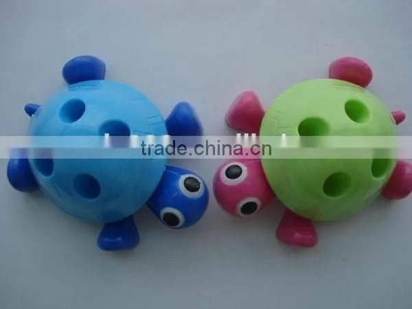colorful turtle shape multi-function pencil sharpener with pencil holder