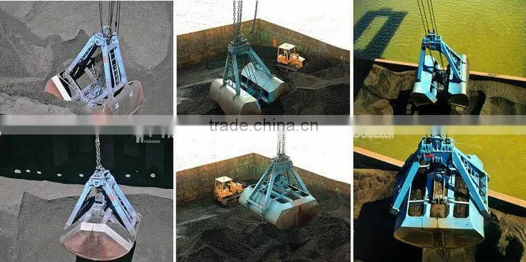 Electric Hydraulic and Mechanical Grab Bucket for Crane, 1~20t Crane Grab + +