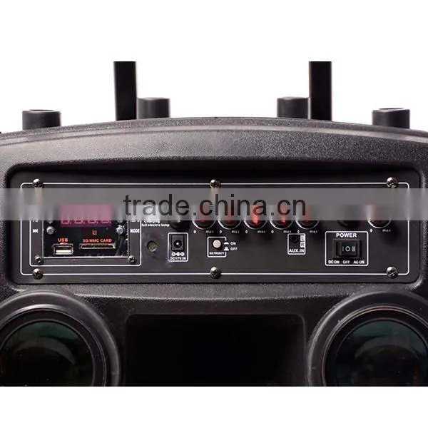 Special 15inch big active portable speaker with laser light