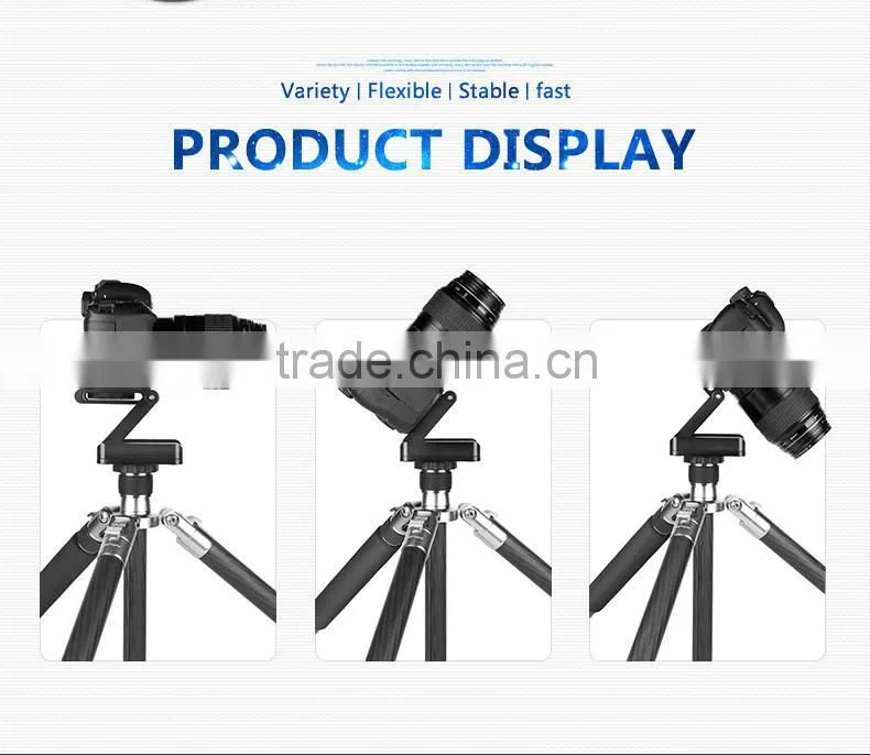 Factory supply HPUSN ultimate camera head solution photography studio camera tripod Z aluminum pan & tilt flex tilt headball