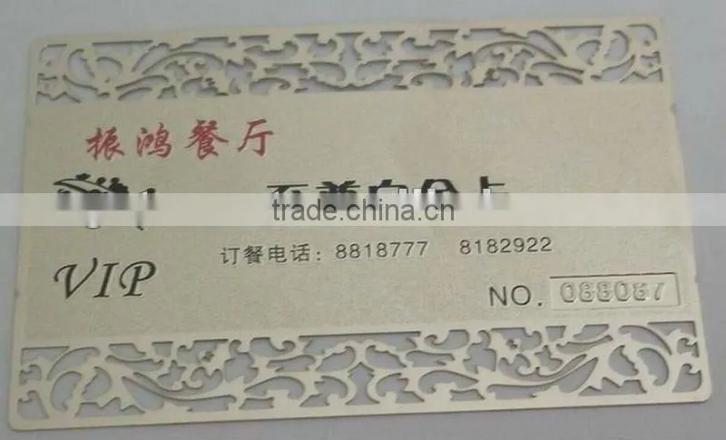 Latest Golden and silver Metal Business Cards