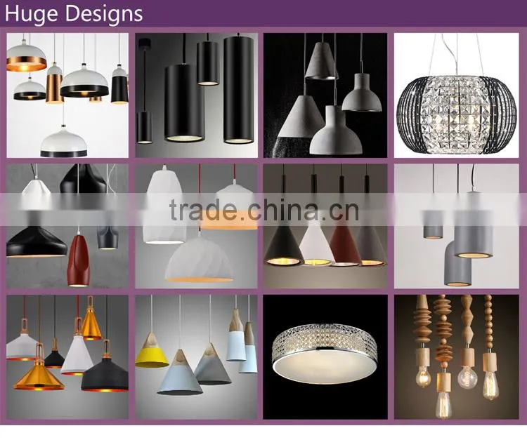 modern decoration transparent glass E14/E27 ceiling lamp