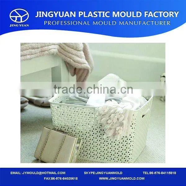 New design plastic rectangle wicker basket mould
