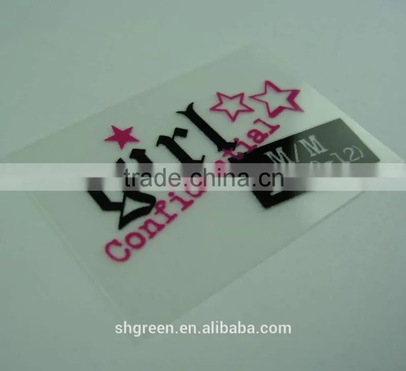 Factory-making flock heat transfer labels