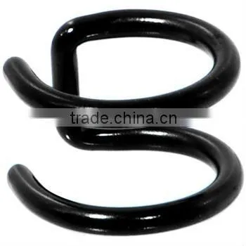 illusion 2-Ring Black Titanium Non Pierced CBR BODY JEWELRY