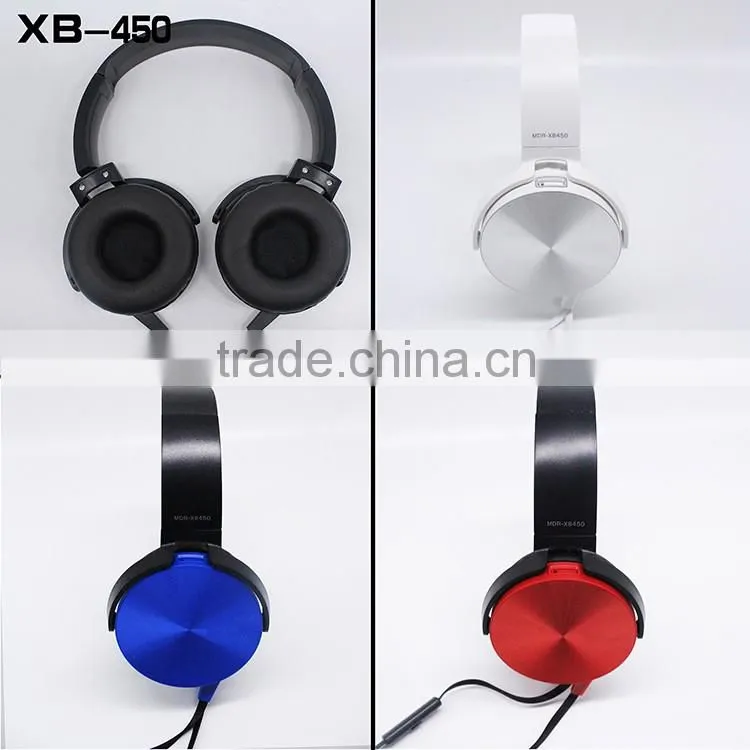 US market XB-450 Wired headphones 40mm driver unit headphones