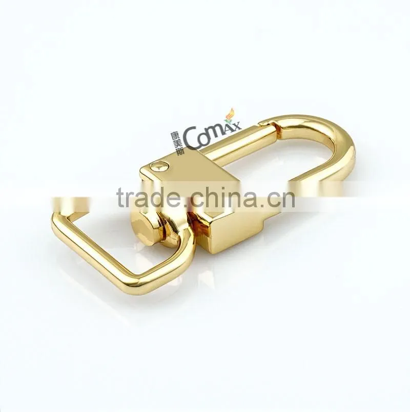 Square shining metal snap hook spare suitcase parts