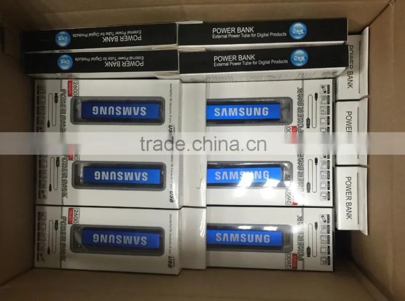Cheapest promotional Power bank gifts, CE/ROHS/FCC power bank, factory power bank, phone charger 2600mah, wholesale power bank