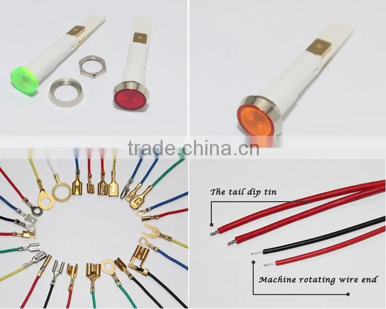 Dia 10mm nylon PA66 Oven Round 12v mini led light indicator