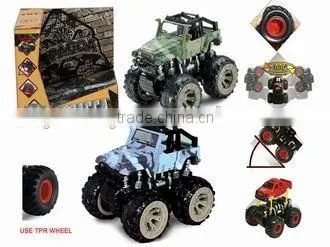 Plastic 4 Wheel Drive Friction Car For Child