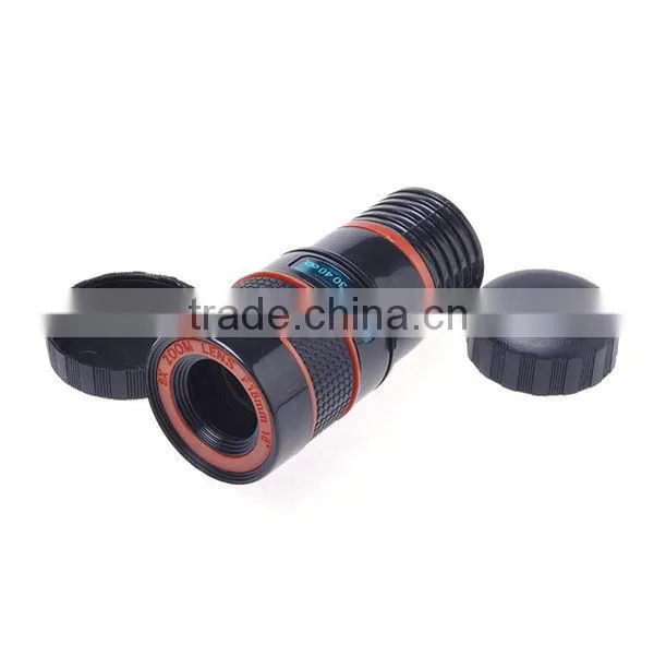 Micro Manual Focus Adjustment 8X Zoom Telephoto Lens Kit For iPhone5/5S