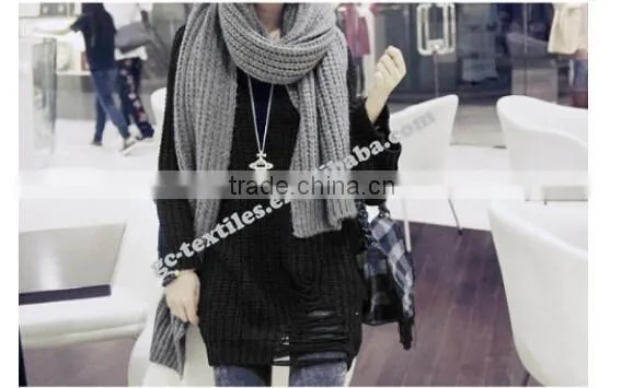 100% acrylic solid color pashmina scarf for lady
