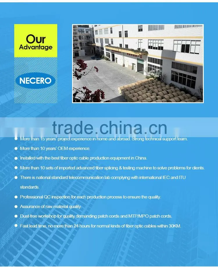 12 core fiber cable GYFTA for telecommunication