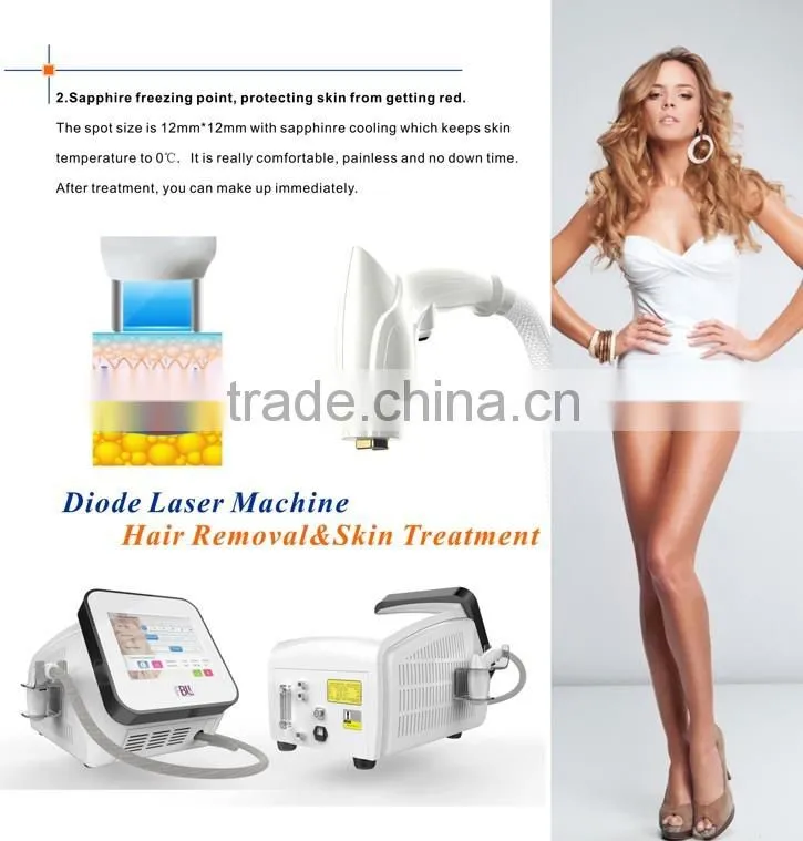 Portable 808nm and RF combined diode laser machine