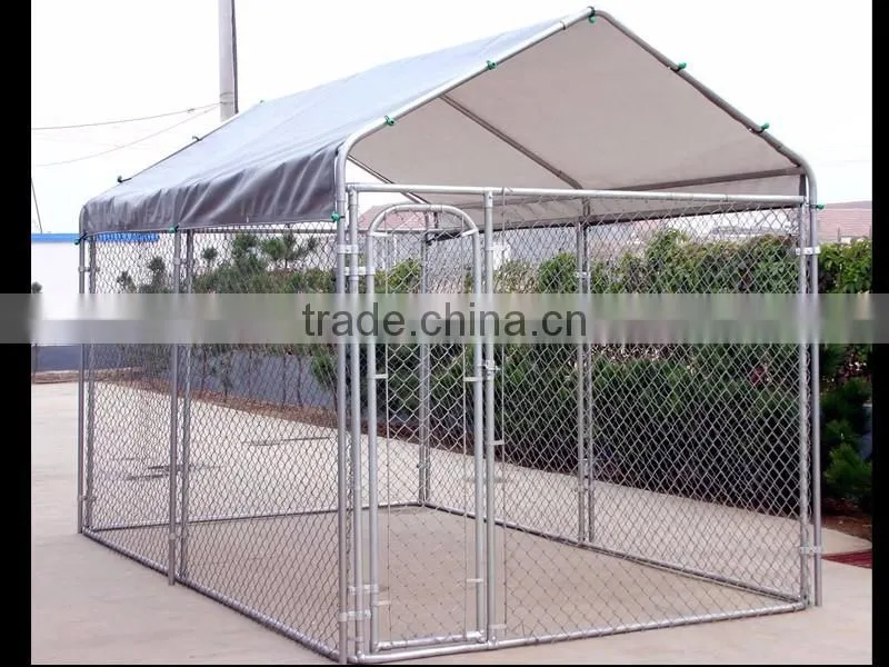 large outdoor hot-dipped galvanized chain link dog kennel