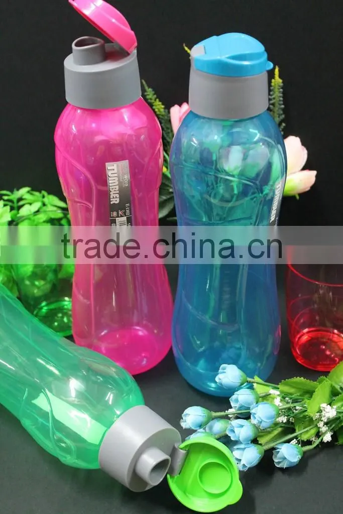 Colorful BPA FREE water tumblers with lid/ travel plastic 1000ml colorful tumbler. MIN ORDER 96 PCS ONLY !