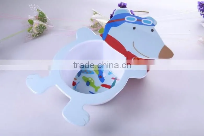 baby melamine anti scald baby bowls with different decal, feeding bowl for baby, melamine chinese soup bowls