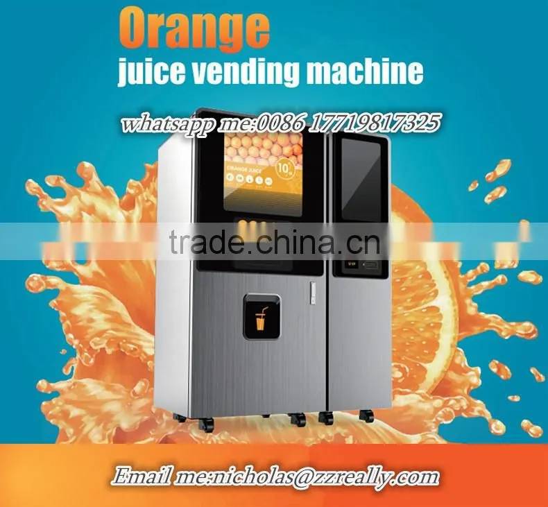 coin operated orange juicer vending machine