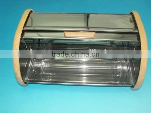 square Bread Bin with transparent lid