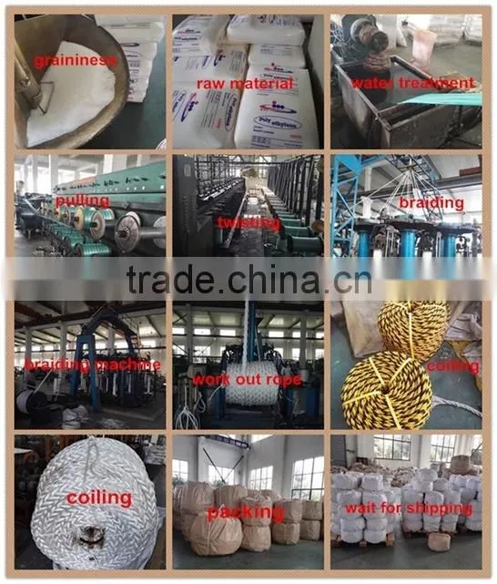 10mm Double Braided nylon Polyester Rope/anchor line rope