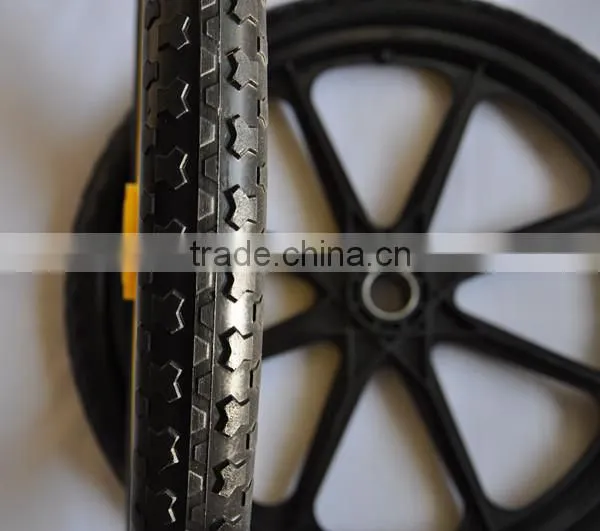 Non-Marking Flat Free Solid Polyurethane Tire 20''