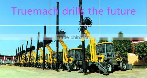 10m-20M Drilling Depth Mobile Wheeled Hydraulic Rotary Drilling Rig For Pile Foundation