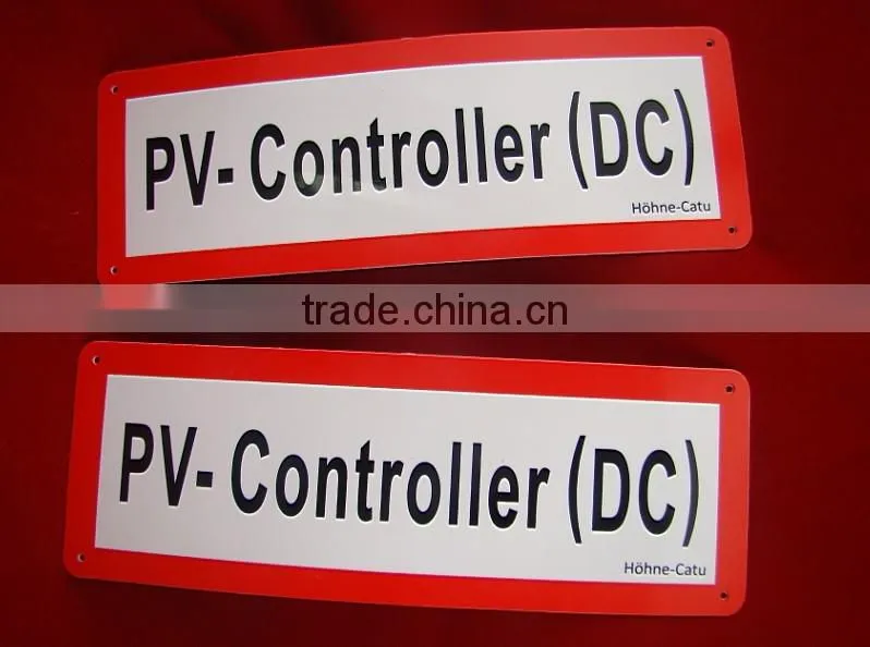 reflective pvc warning sign