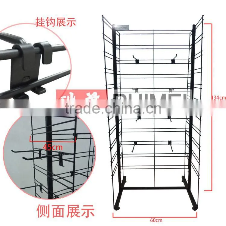 Metal wire slipper display rack