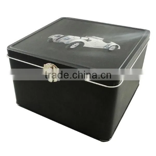 BMW car shape square tin box