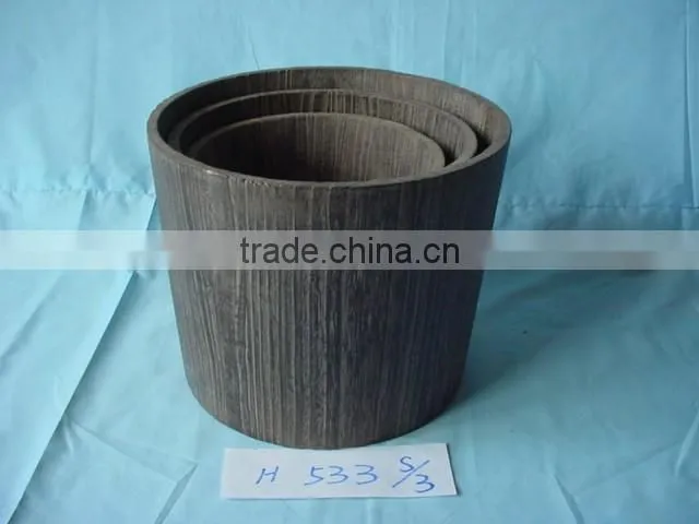2016 High quality wall hanging houseware decoration wooden flower pot