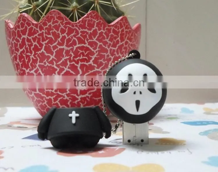 Ghost cartoon mini usb flash drive shell