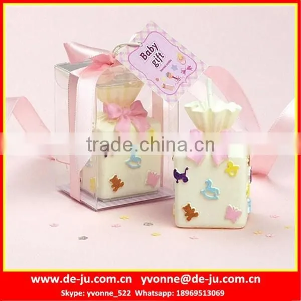 Christmas Decorative Pink Gift Box Shaped Candles For Sale