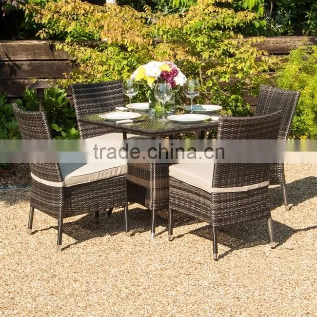 2017 Sigma trade assurance weatherproof small resin wicker glass top cheap center table