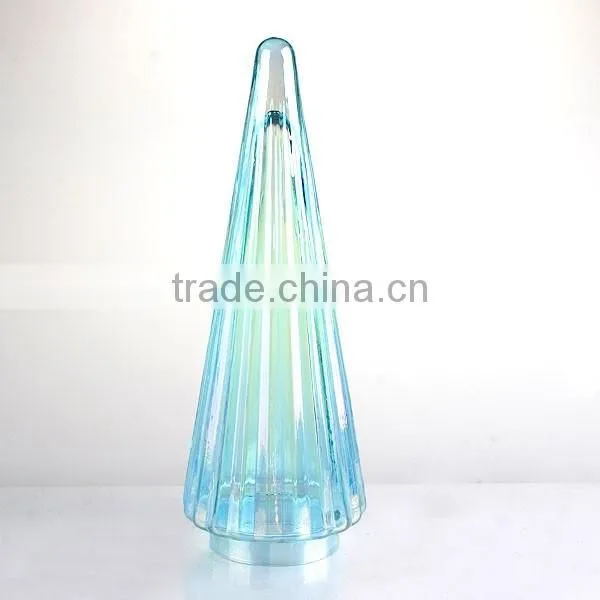 colored decorative blwon glass christmas tree