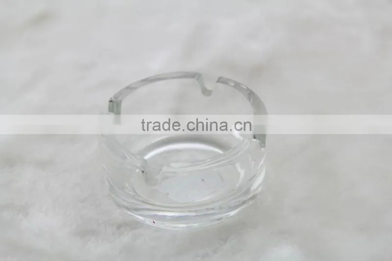 ashtray, clear round glass ashtray, glass ashtray