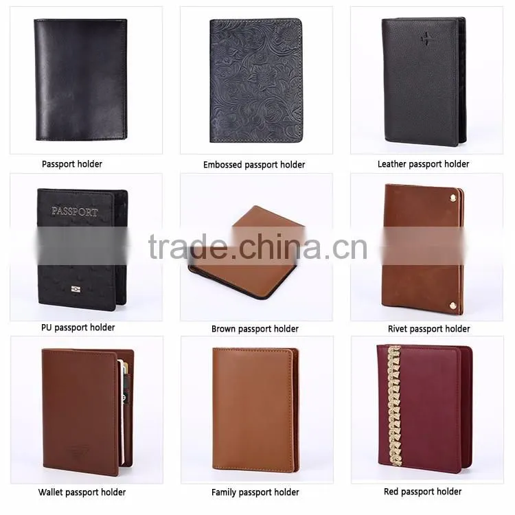 High quality best price silicone passport holder leather passport holder