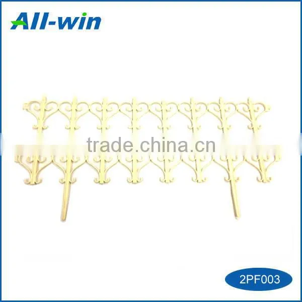 Outdoor plants trellies European style white environment protection firm plastic garden fence