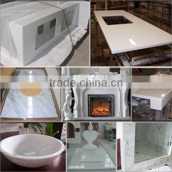 Bathroom use chinese cheap guangxi white marble slab natural stone slab
