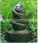 fish shape granite stone wedding led water fountain decoration