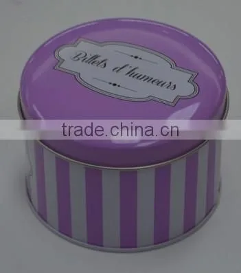 Beautiful Round Watch Tin Box