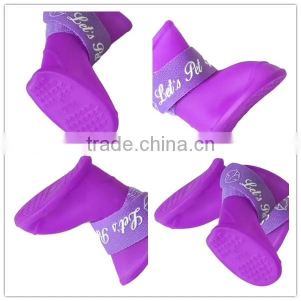 Wholesale adorable waterproof dog shoes silicon