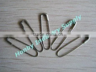 French coilless stainless steel safety pin in U shape