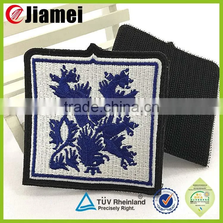 Embroidered numbers letter design iron on embroidery patches label