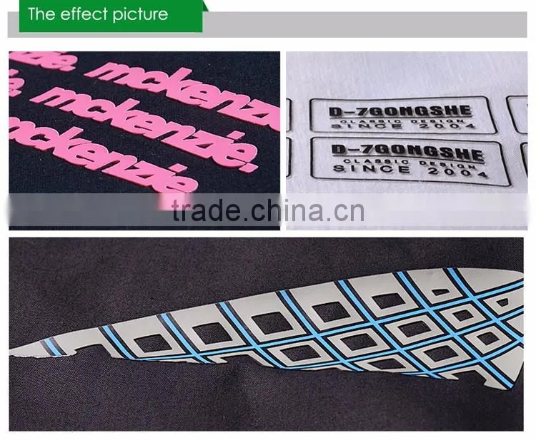 QingYi high quality silicone t-shirt heat transfer sticker