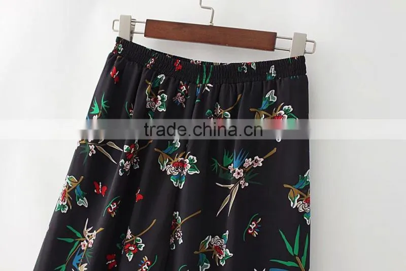 MAXNEGIO chiffon women cargo wide leg dress pants