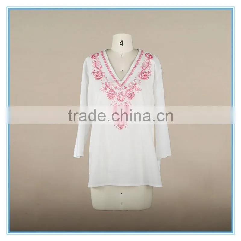New design custom t shirt Sweatshirts office lady shirt with high quality