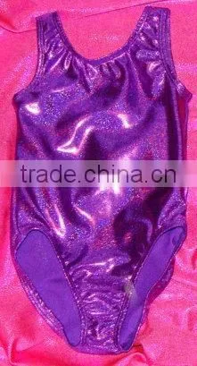 Gymnastics Leotard Babies, Toddlers, Girls in Purple Twinkle holographic